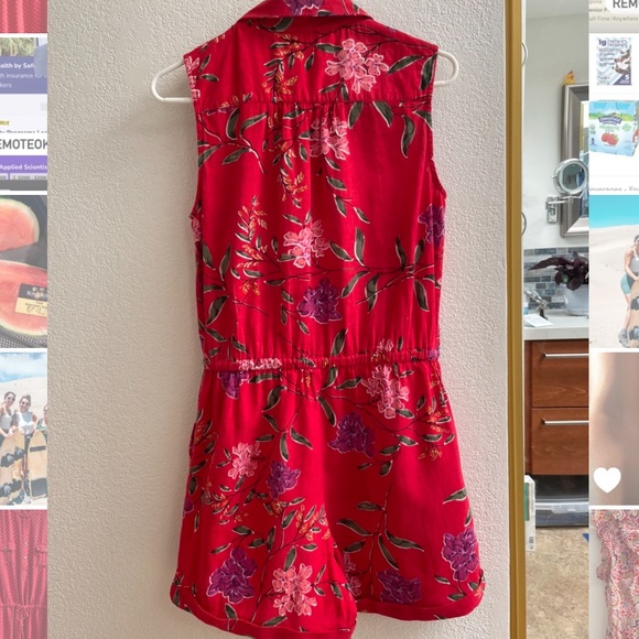 Red romper - Picture 2 of 2